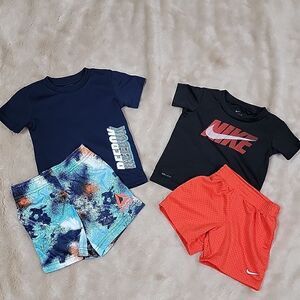 NIKE DRI-FIT AND REEBOK ACTIVE SHORTS SETS, SIZE 18 MONTHS